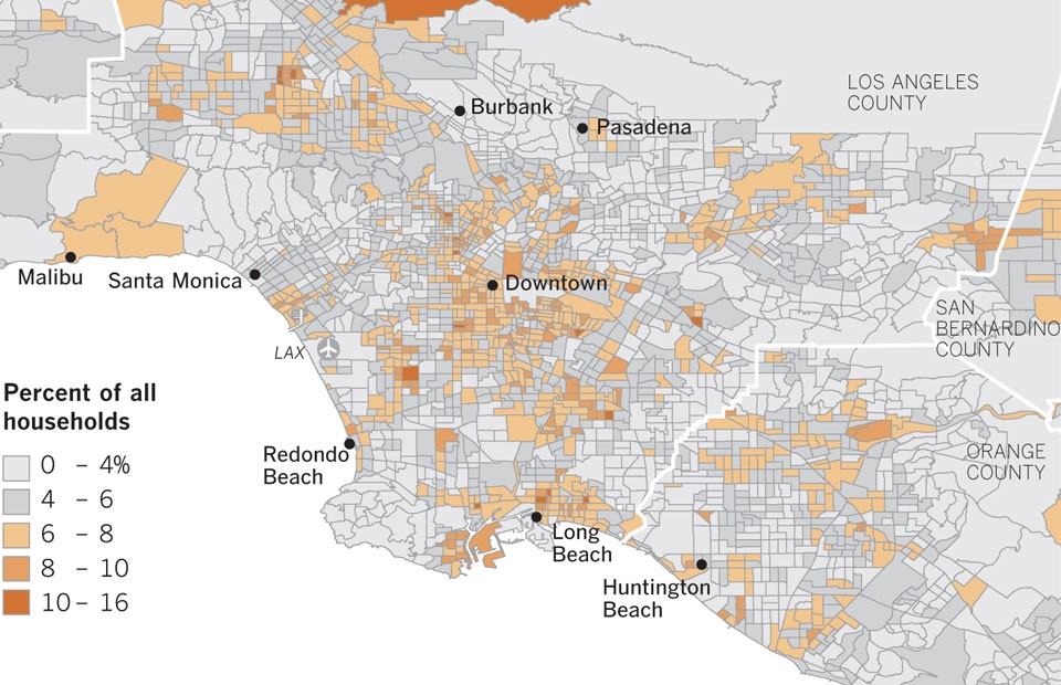 Southern California Census Snapshot Unmarried Heterosexual Partner Households 2000 2010 Los 7685