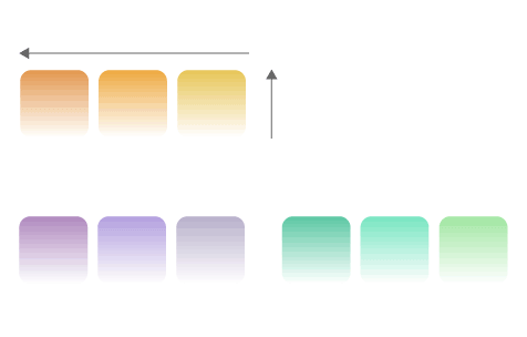 Legend shows that darker shades of a color represent a lead by more votes while lighter shades represent a lead by fewer votes. The more transparent the color, the fewer votes per square feet. The blue color represents Alex Villanueva, the red-orange color represents Robert Luna, and yellow represents other candidates.