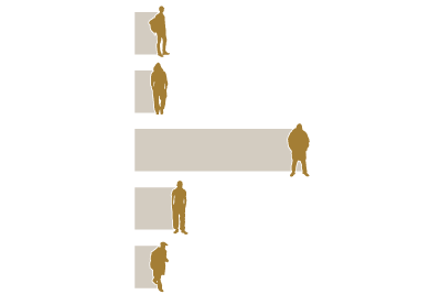 Age breakdown of Los Angeles County homeless population in 2016